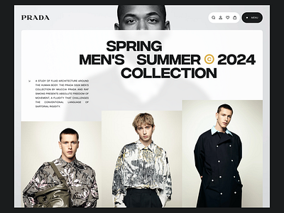 Prada RTW Spring 2024 Campaign Concept awwwards design prada ui ui design ui ux user experience user interface ux webdesign websites