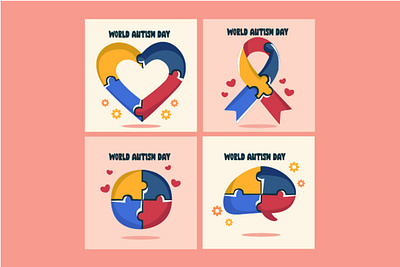 Flat World Autism Day Badges Collection anxiety autism awareness badges child clipart communication day happy heart illustration logo love piece puzzle ribbon spectrum therapy toddler vector