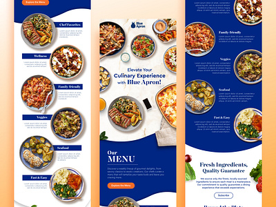 Blue Apron Meal Delivery Email Design blue apron design email email design food food delivery graphic design klaviyo klaviyo design klaviyo email klaviyo email design meal delivery meal plan recipe