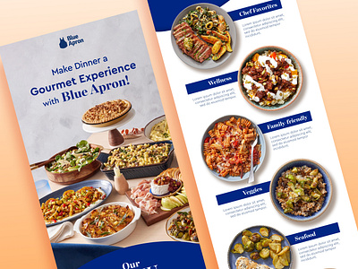 Blue Apron Meal Delivery Email Design design email email design food delivery graphic design klaviyo klaviyo design klaviyo email klaviyo email design meal delivery meal plan