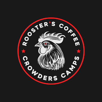 Roosters Coffee Shop Branding branding graphic design logo typography