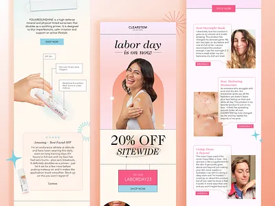 Skincare Klaviyo Email Design design email email design graphic design klaviyo klaviyo design klaviyo email klaviyo email design makeup skincare