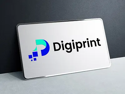 Digiprint D P letter digital logo design d letter d letter logo d logo digital logo logo logo design p letter p letter logo p logo tech logo