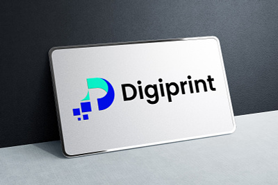 Digiprint D P letter digital logo design d letter d letter logo d logo digital logo logo logo design p letter p letter logo p logo tech logo