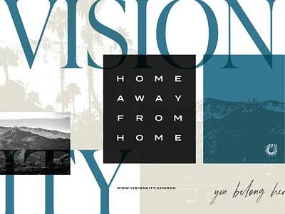 Vision City Church Backdrop backdrop brand design faith graphic design typography