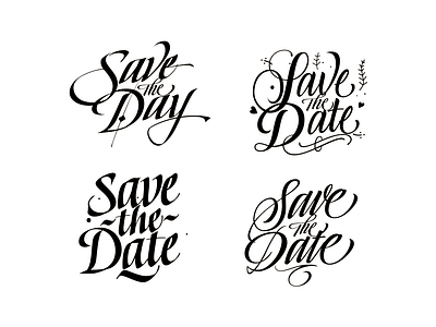 Save the Date Calligraphy branding calli calligraphy color freepik lettering line logo vector