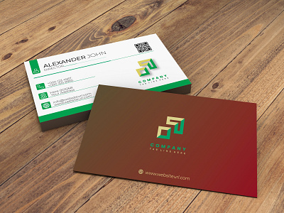 Professional business card design advertising graphic