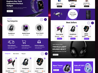 Shopify E-Commerce Website Design for Gadget Company best web design electronic web design eye catching gadget mobile app design gadget website headphone mobile app design ify elctronic website mobile app design opify web design popular design of website shopify shopify e commerce shopify mobile design shopify web design