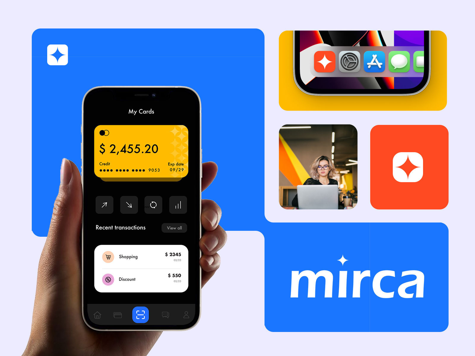 Mirca Logo & Identity Design abstract ai app beauty branding fashion free fonts icon illustration logo logo design minimal mobile mockups modern logo skin care ui ux website wordmark