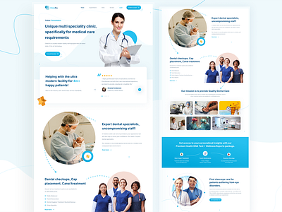 ClinicPro Website Design branding care design doctor figma figmadesign graphicdesign health home homepage landing medical minimal trending uiux userexperience userinterface ux uxdesign webdesign
