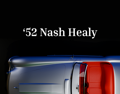 '52 Nash Healy 3d automotive blender blender3d design render