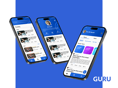 GURU | App Design app app design community app forum minimalist simple design ui