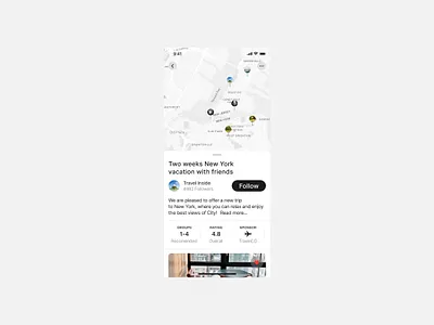 Travel - Map app app design design hotels interface map travel ui ux
