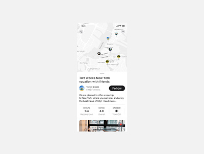 Travel - Map app app design design hotels interface map travel ui ux