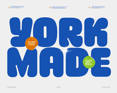 Yorkmade - Rounded Bold Font logotype font
