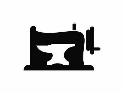 logo concept anvil branding graphic design logo seamstress