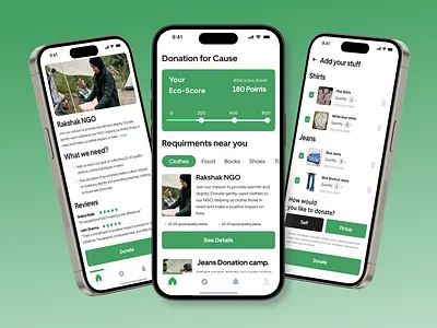 Unity Giving (A Donation App) app branding design donation minimal ui unique ux