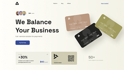 Commercial, Finance. Concept Hero page branding commercial crypto design ecommerce finance graphic design landing page logo nft ui ux web design