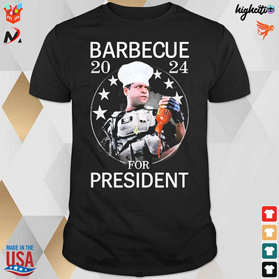 Official Barbecue 2024 For President photo t-shirt