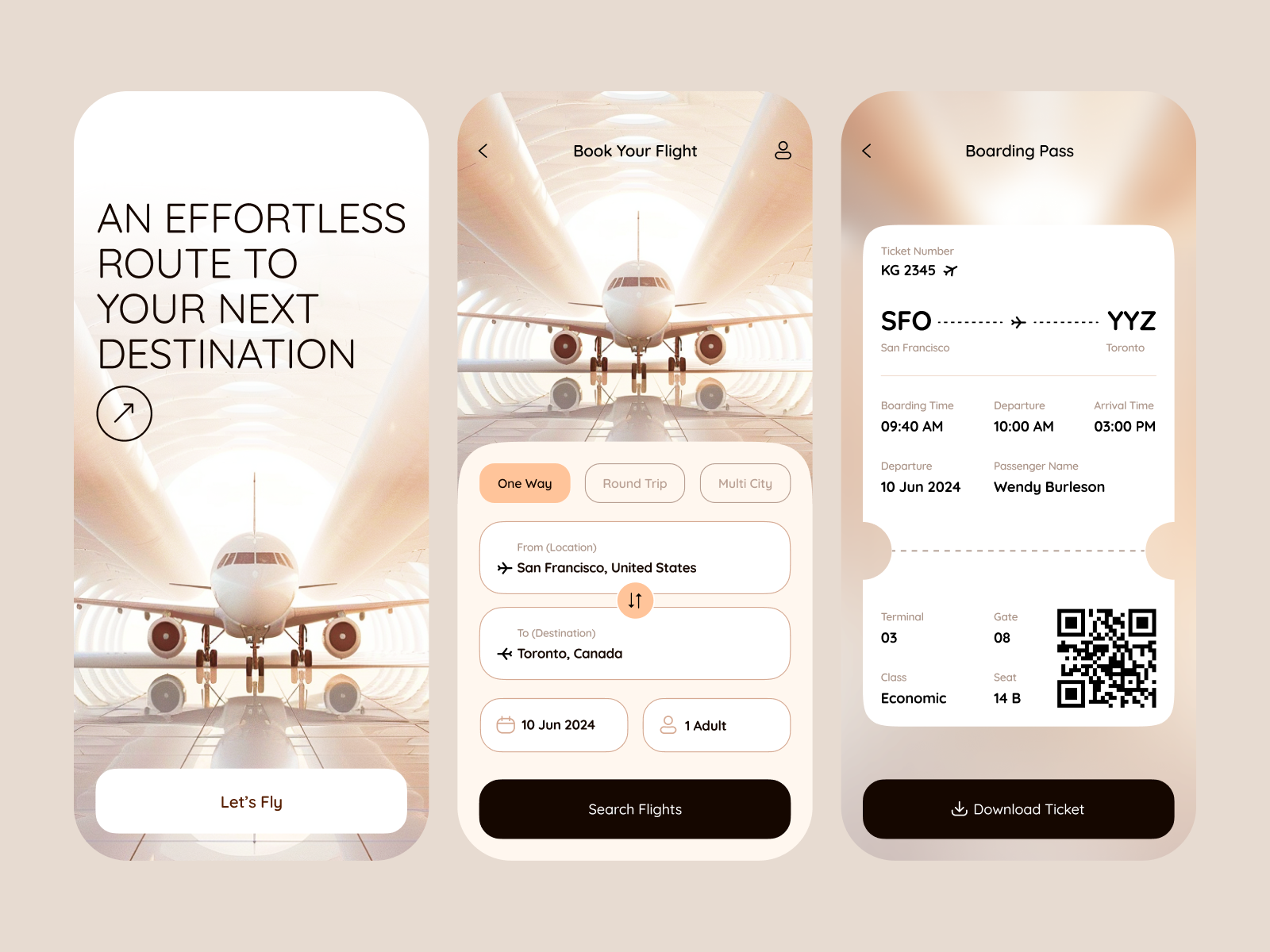Flight Booking App airplane app app design app designer clean flight app flight booking flight booking app flight tickets freelance designer ios sleek design ticket booking ticket booking app travel app travel tickets ui ui designer user experience user interface ux
