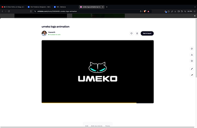 umeko logo animation animation logo motion graphics