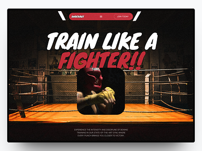 Knockout - Boxing Gym boxing branding design graphic design gym landing page ui web design website