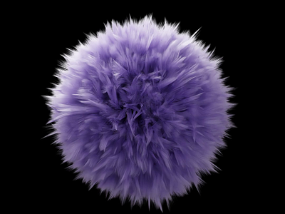 Fluffy Dancing 3d animation ball blender dancing fluffy light loop purple rotate