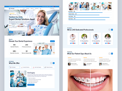 Dental Care Clinic Website Design clinic dental dental care landing page dental clinic dental clinic website dental health landing page dental health website dental hospital dental website dentist dentist doctor website dentist website dentistry website hospital medical medical clinic website medical website website website design website ui