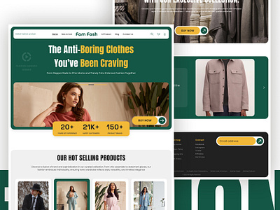 Fashion Wesite UI Design. e commerch fashion fashion landing page ui design fashion ui design landing page landing page ui design page design ui ui desigb ux ux design website