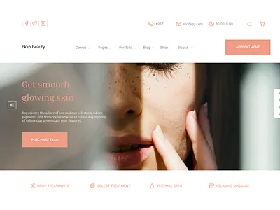 Ekko Beauty graphic design ui