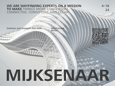 Mijksenaar – Architectural bureau branding figma graphic design photoshop ui ux web design xd