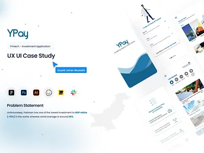 YPay - Investment Application -casestudy animation bankingapp branding casestudy fintech fintechapplication fintechmobileapp graphic design investmentapplication investmentcalculator logo motion graphics ui uiuxcasestudy