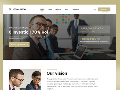 Investment Landing page app branding design graphic design illustration investmrnt landing page logo typography ui ux vector webdesign