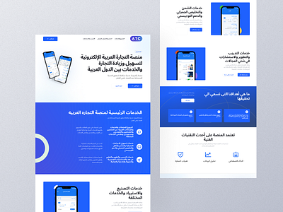 Arabic Ecommerce Platform landing page ui ui design ux web design