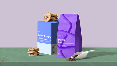 Cookies and Coffee Beans Packaging branding graphic design packaging