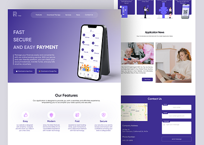 Landing Page UI Design design landing landing page presentation web site ui ui design uiux web web design web designer website website design