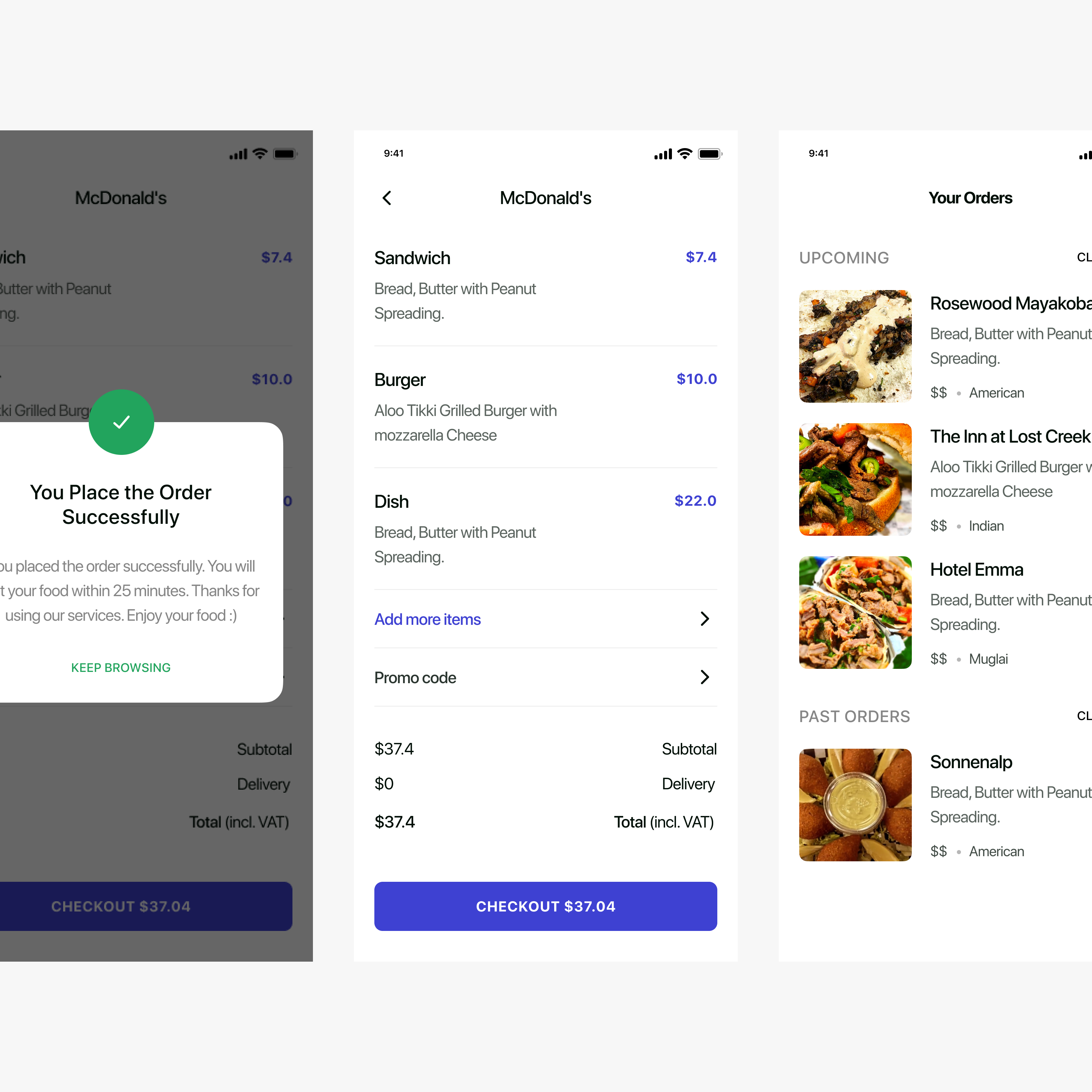 Example of E Commerce Mobile App Design