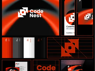 CodeNest Logo and Brand design brand design brand designer branding logo logo brand logo design logo designer logo icon logo mark