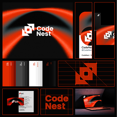 CodeNest Logo and Brand design brand design brand designer branding logo logo brand logo design logo designer logo icon logo mark