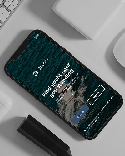 Yacht Explore Page 3d animation app branding dailyui design graphic design illustration logo motion graphics ui ux vector