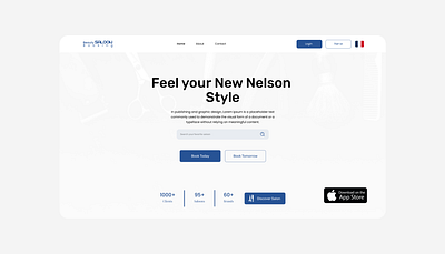 Saloon Beauty Booking Web 3d app design graphic design logo motion graphics naseebdesigner saloonwebsite ui uidesign uiux vector website