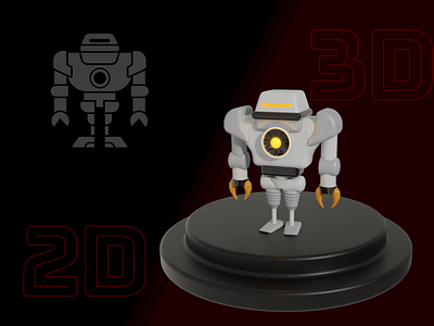 3D Robot 3d 3d robot graphic design modeling robot