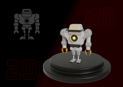 3D Robot 3d 3d robot graphic design modeling robot