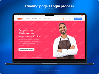 Landing page + Login process revamp branding design desktop landing page login minimal product design ui ux web design