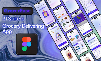 Grocery delivering app app graphic design ui