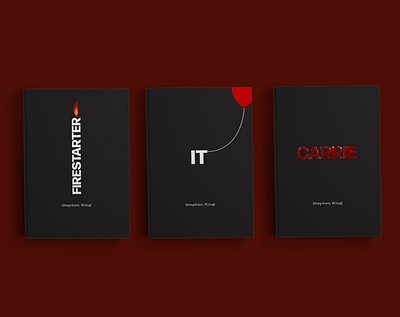 Stephen King Book Covers book cover design graphic design typography