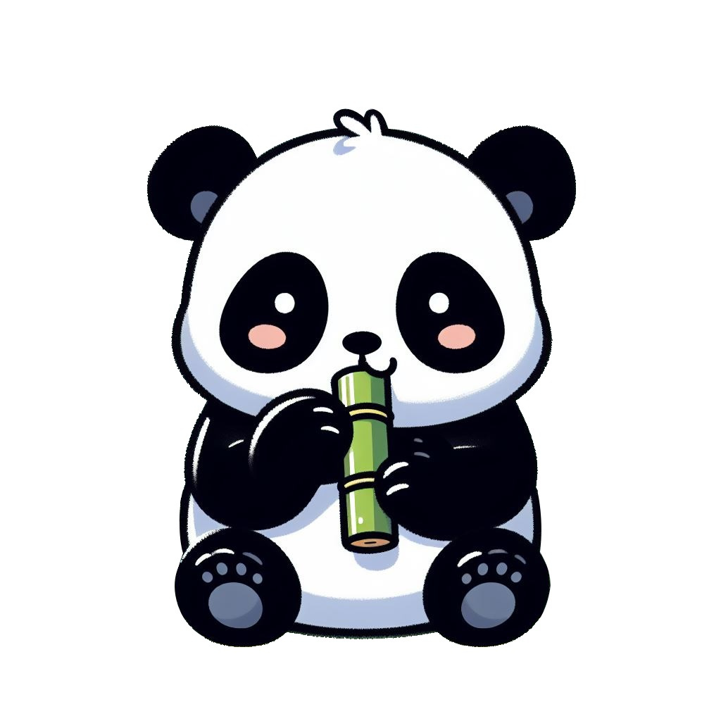 Bamboo Bites: A Panda's Celebration animal artwork bamboo cute design digitalart graphic design illustration love panda panda day panda vector vector wild wildlife