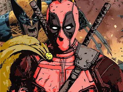Deadpool & Wolverine graphic design
