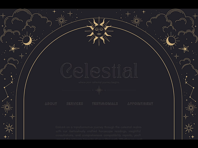 Canva Website Template for Astrologers, Zodiac Services astrology website template cana website template canav site celestial website simple website zodiac website