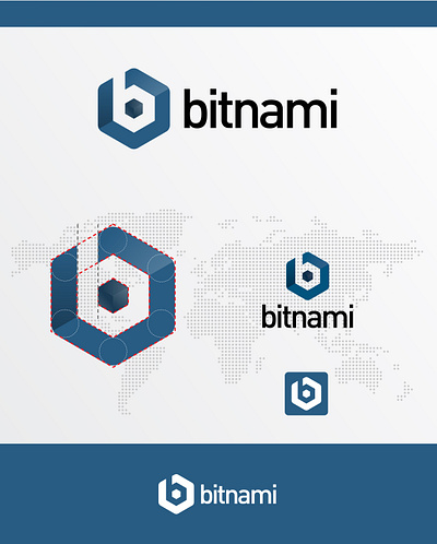 BITNAMI LOGO agency branding golden ratio graphic design logo logo design logo designer vmware